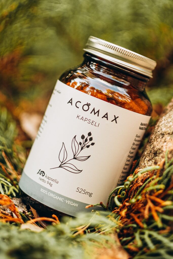 Acomax Hiuskapseli lasipurkki