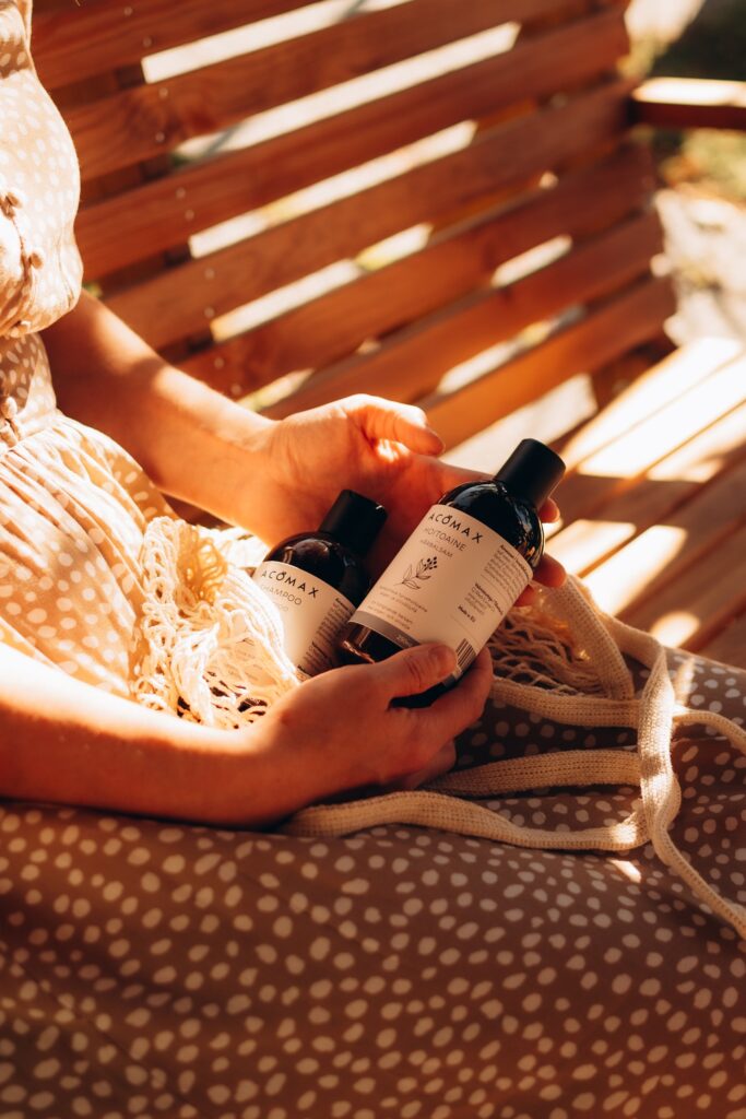 Acomax Turvehoitoaine pullossa